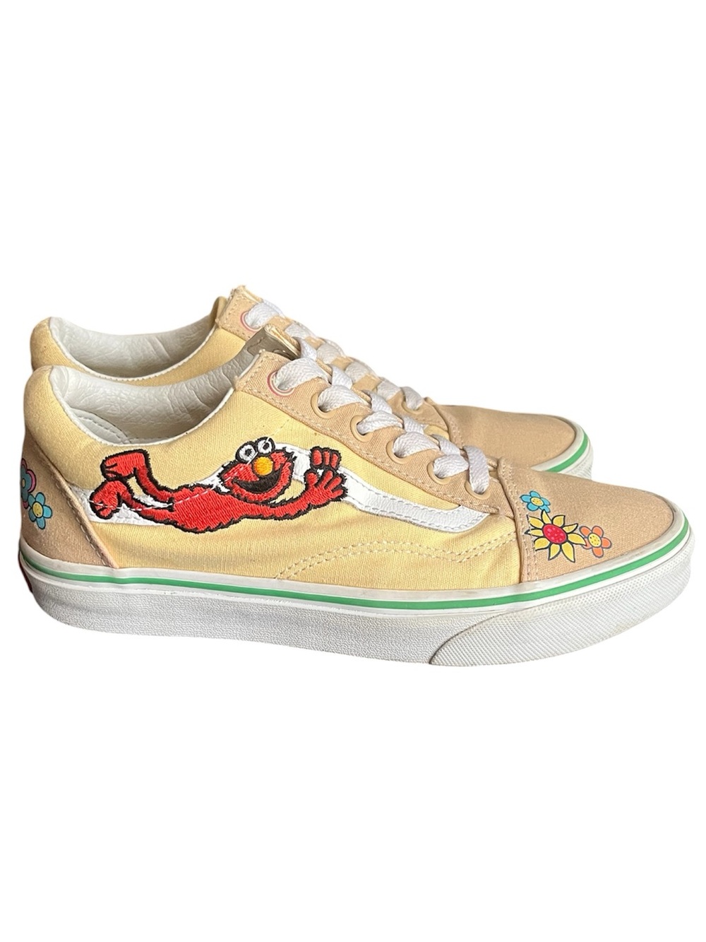 Vans x Sesame Street Old Skool Natural Elmo Sneakers Men 6 / Women 7.5